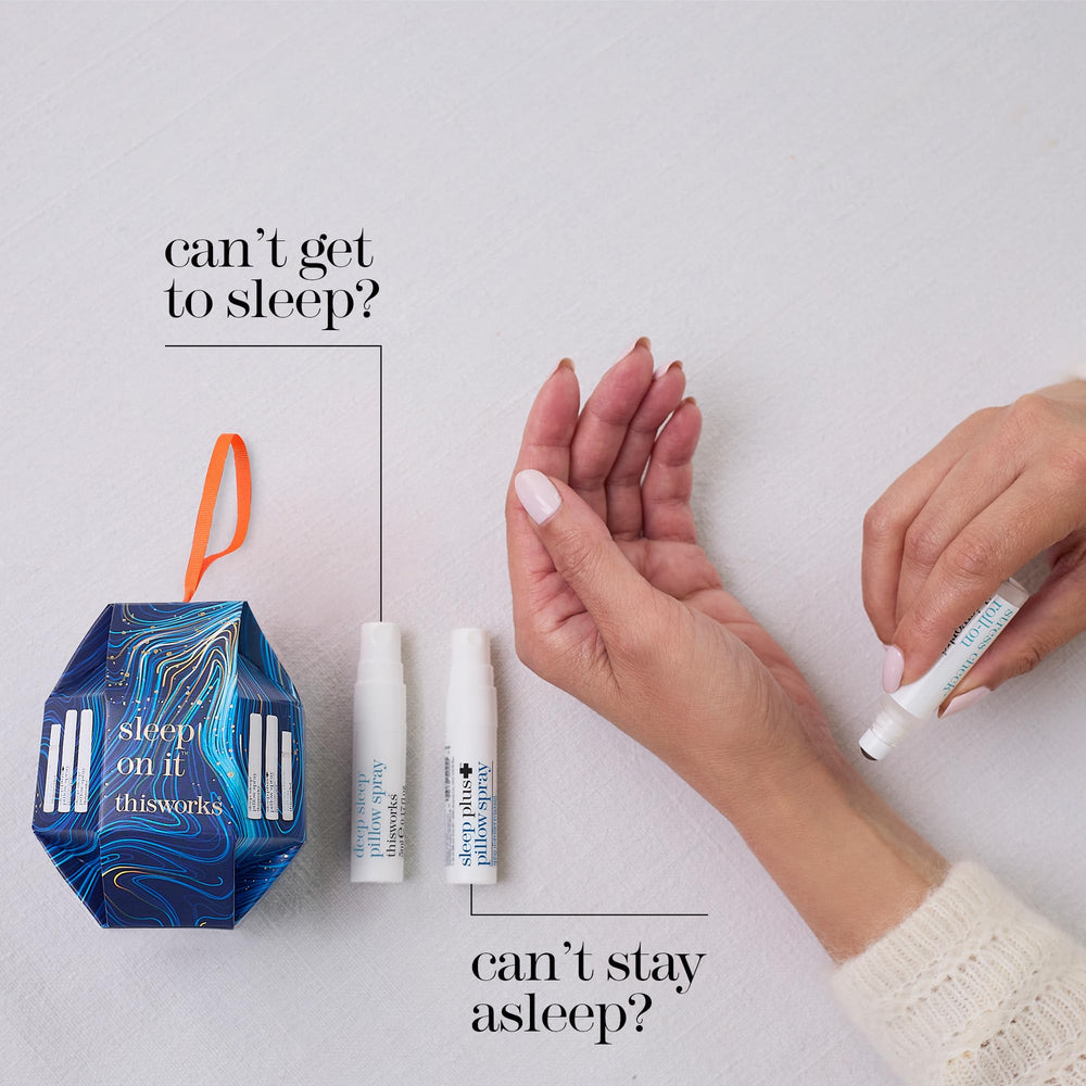 Travel-ready mini kit packaging for This Works Sleep On It Kit