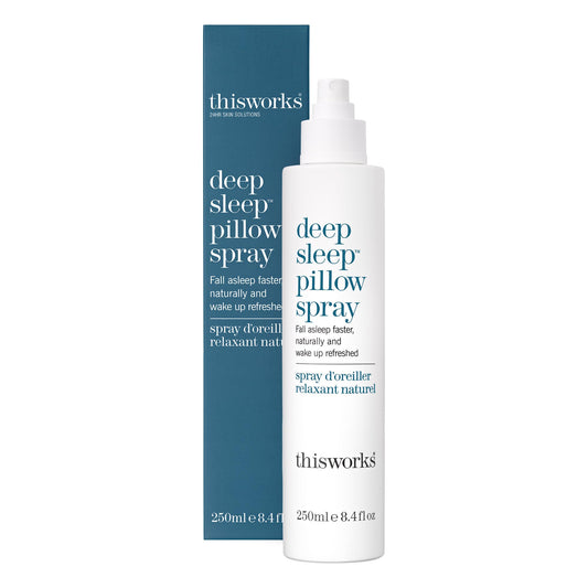Front view of thisworks Deep Sleep Pillow Spray bottle 250 ml