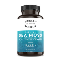 Bottle of Thomas' All-Natural Irish Sea Moss Capsules, 120-count