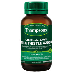 Thompsons Milk Thistle 60 capsules bottle front