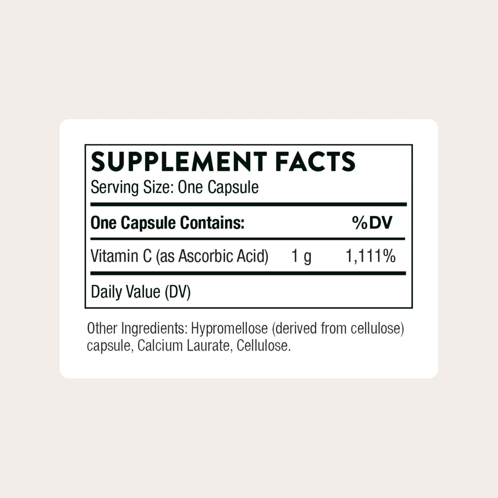 Close-up of vitamin C 1000 mg capsule