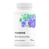 THORNE Basic Nutrients 2/Day bottle front label