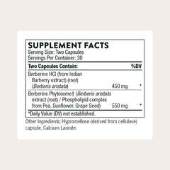 THORNE Berberine capsules with phytosome delivery for enhanced absorption