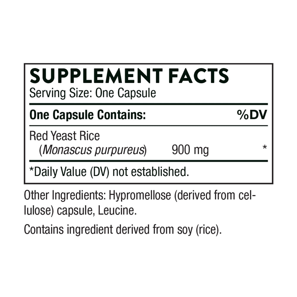 Diagram showing heart health and lipid support from red yeast rice and phytosterols