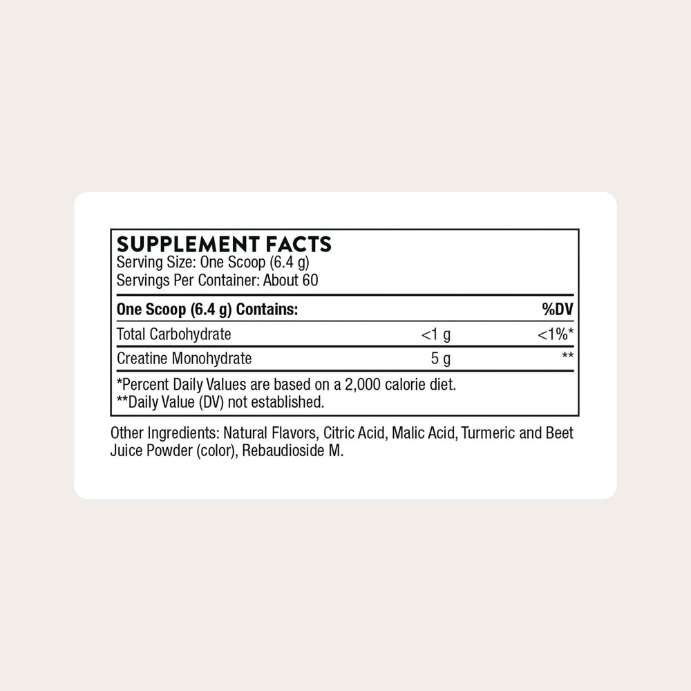 Thorne Creatine micronized powder with scoop emphasizes quick, easy mixing