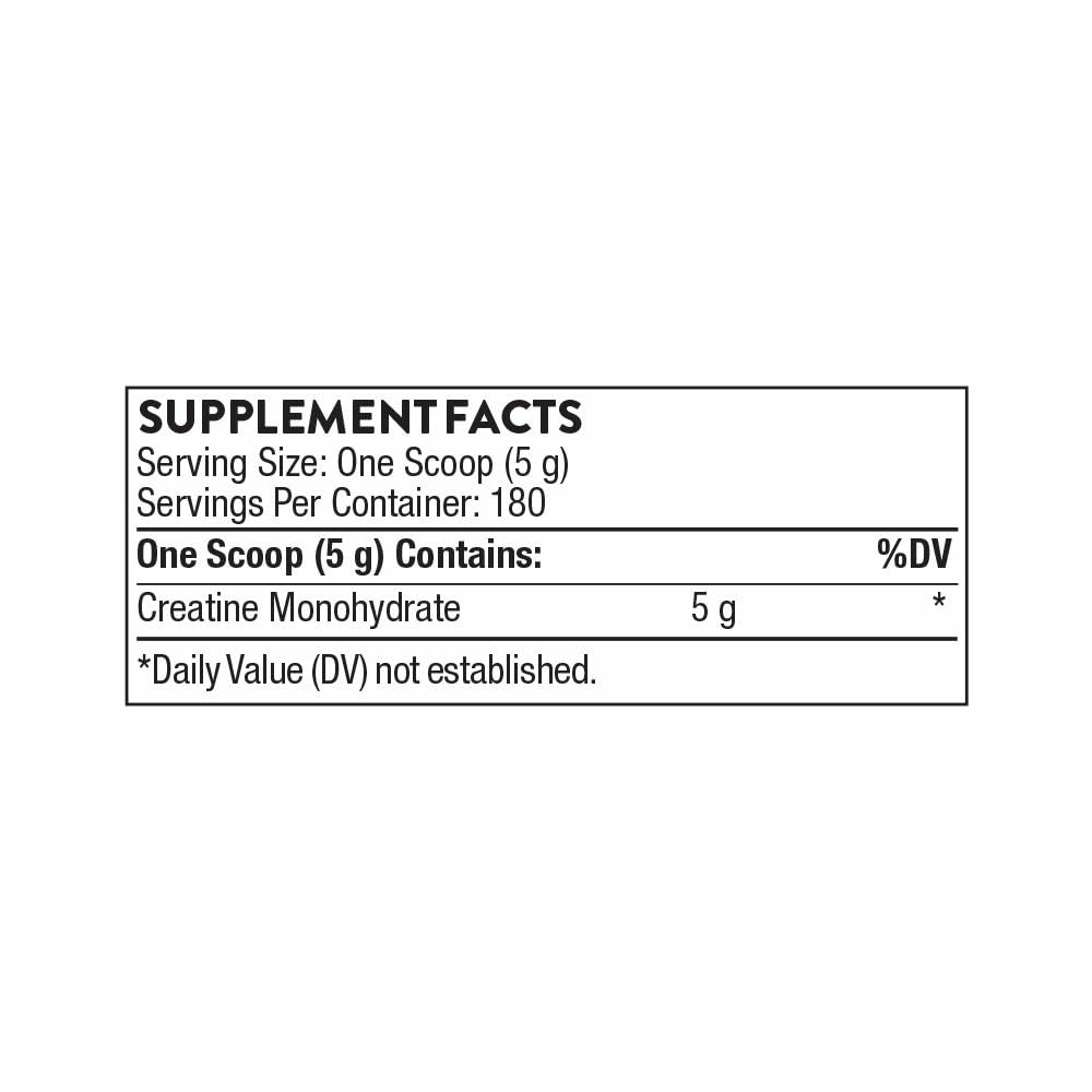 Serving size of THORNE Creatine monohydrate