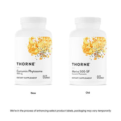 THORNE Curcumin Meriva 1000 mg back panel with supplement facts