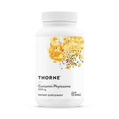 Front view of Thorne Curcumin Phytosome Meriva 1000 mg bottle