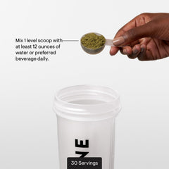 Thorne Daily Greens Plus measuring scoop ensures accurate daily portions.