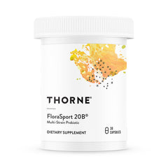 THORNE FloraSport 20B bottle front for daily probiotic support.