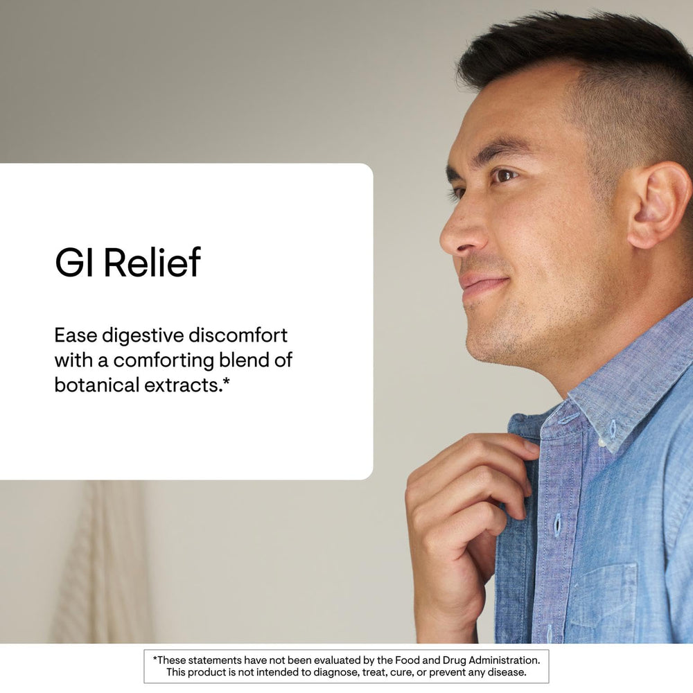 THORNE GI Relief tea idea image demonstrates warm, soothing practice after meals.