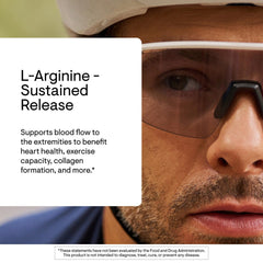THORNE L-Arginine Sustained Release capsules ready for athletes during workouts.