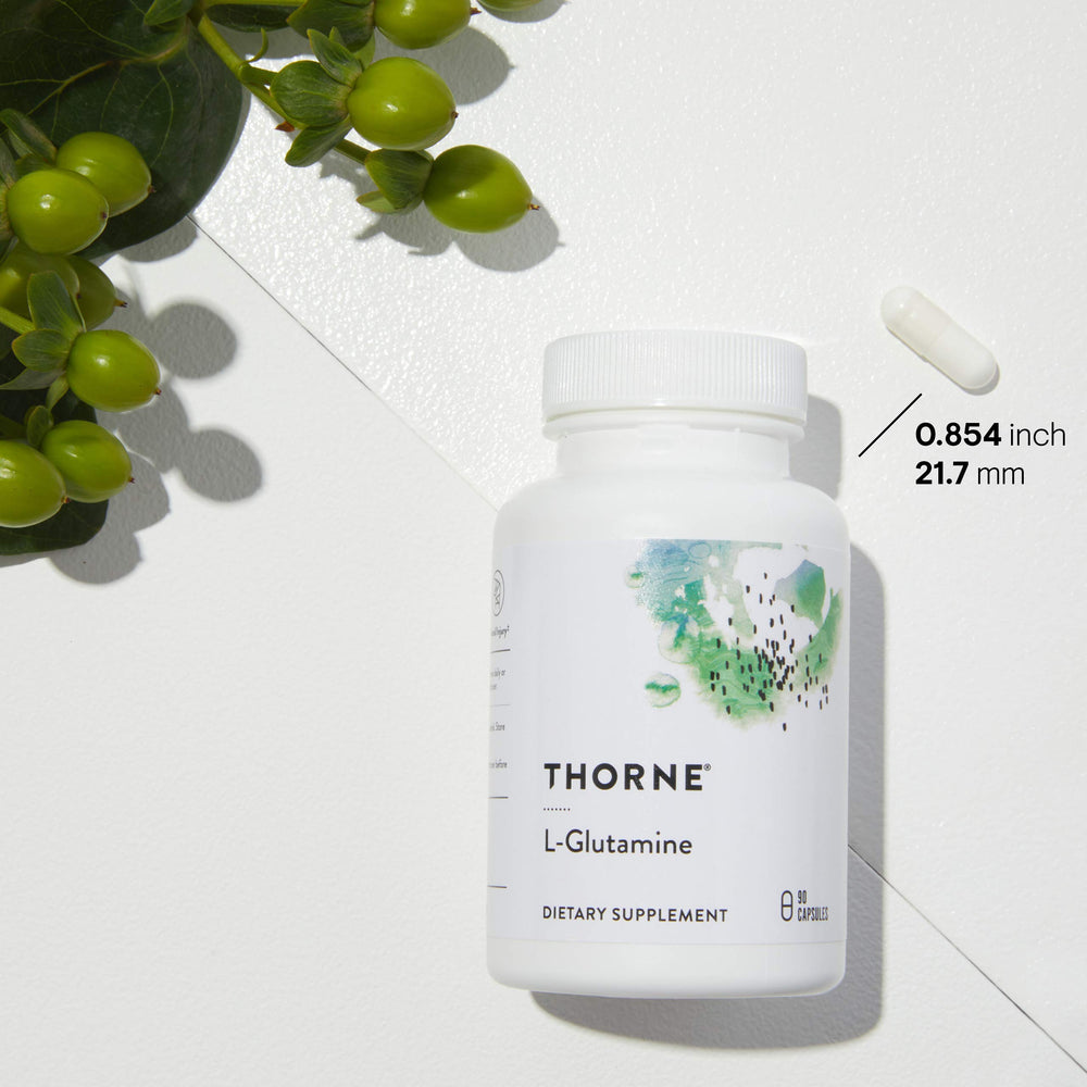 L-Glutamine ingredients panel close-up