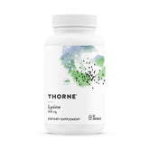 Thorne Lysine 500 mg bottle with 60 servings