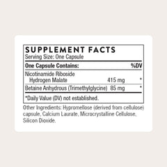 THORNE NiaCel 400 capsules in bottle show gluten-free, NSF-certified sport-ready formula.
