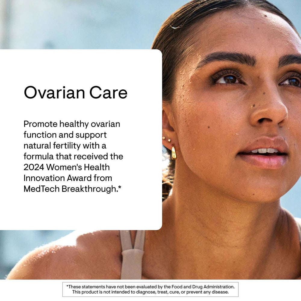 Thorne Ovarian Care CoQ10 softgels with cellular energy support.