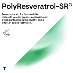 Front label of Thorne PolyResveratrol-SR bottle