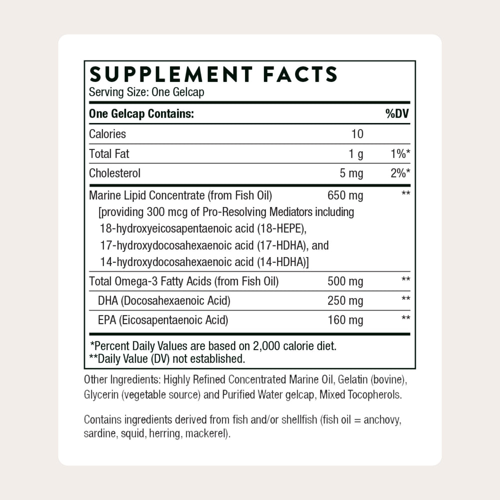 THORNE Pro-Resolving Mediators pour shot, effortless dosing for daily use.