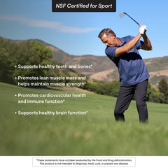 Athlete taking Thorne Vitamin D-5000 D3 capsule