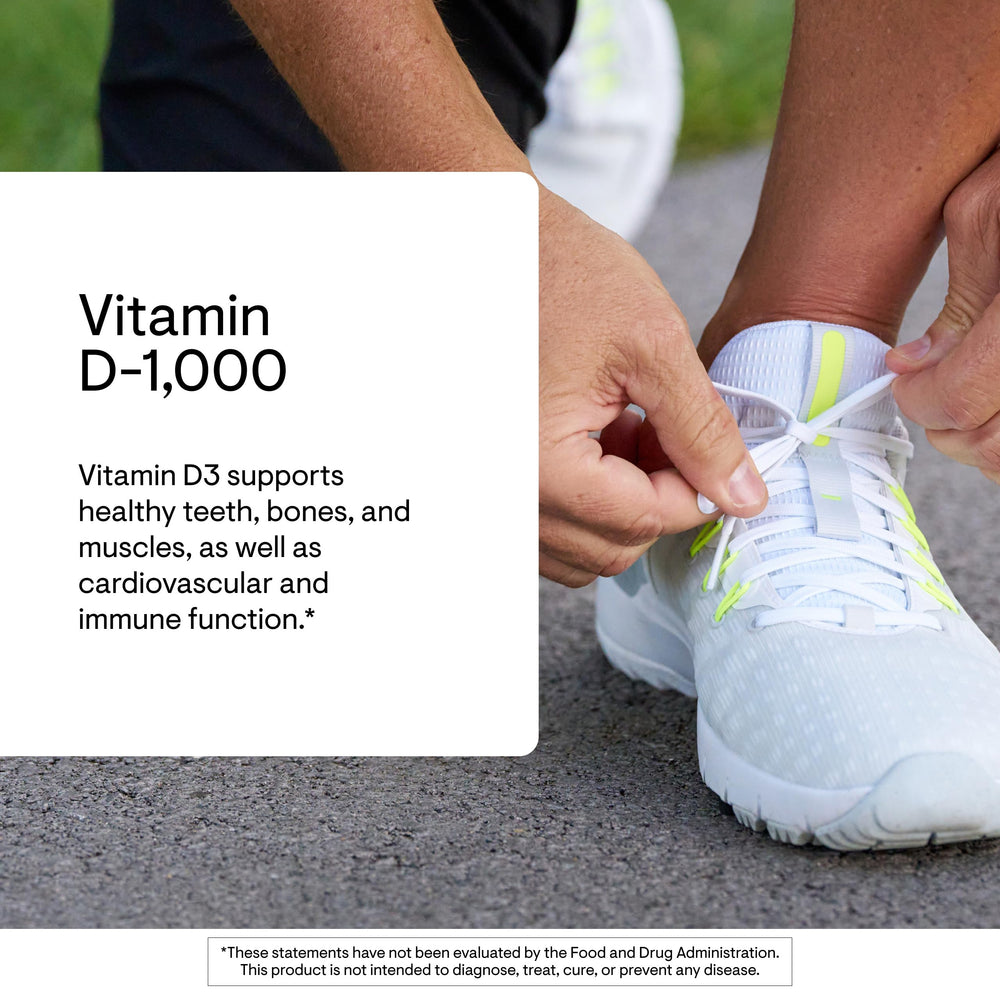 Cholecalciferol (Vitamin D3) 1000 IU per serving dosage chart