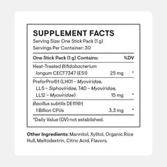 Single-serving orange-flavored Complete Biotic stick pack