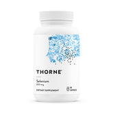 Thorne Selenium 200 mcg bottle with 60 capsules on white background