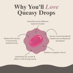 Three Lollies Queasy Drops lozenges slowly dissolve in mouth for lasting flavor