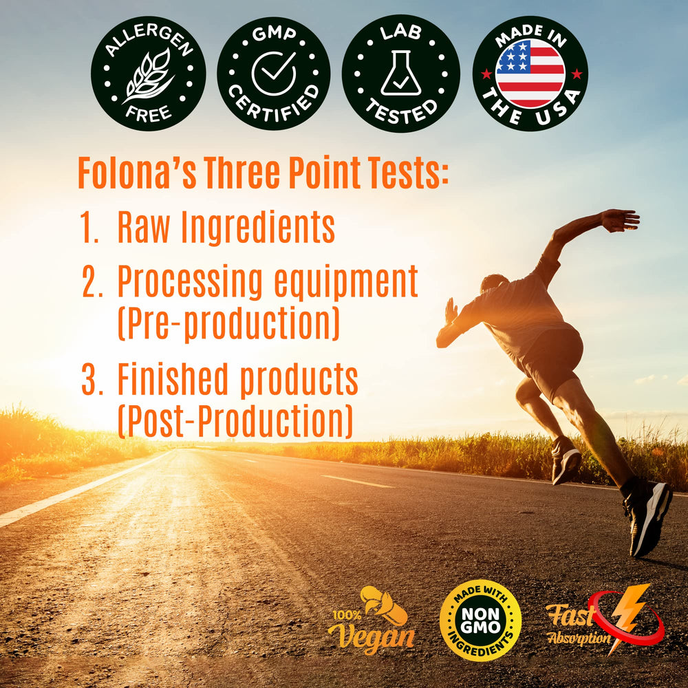 Illustration of three-point quality testing system for ingredients