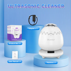 Three timer modes 5, 8, and 10 minutes on ultrasonic cleaner