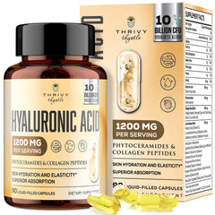 ThrivyThystle bottle of 19-in-1 Hyaluronic Acid Capsules