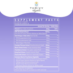 Front packaging of ThrivyThystle DIM supplement with label details