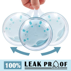 2 in 1 soaking and storage container for dentures and retainers
