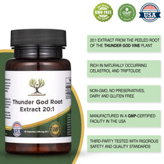 200mg Thunder God Vine capsules with Lei Gong Teng extract