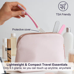 THURLADY dermaplane razor with slip-free compact handle