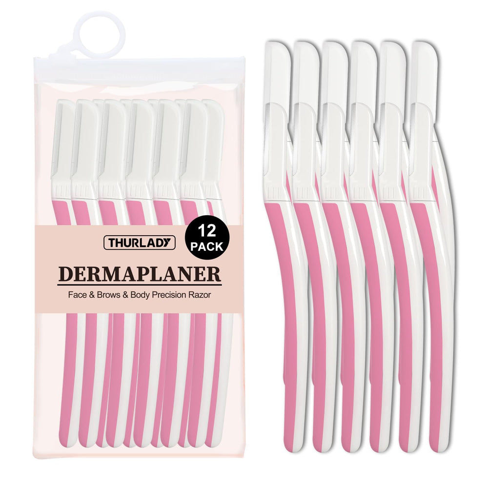 THURLADY dermaplane razor face removes peach fuzz for smoother skin