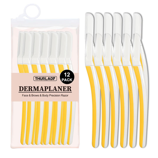 THURLADY dermaplane razor face close-up for gentle exfoliation and smooth skin