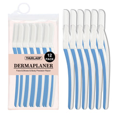 THURLADY dermaplane razor face shows gentle facial hair removal for smoother skin.