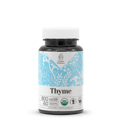 Front view of Thyme 60 Capsules bottle