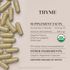 Packshot of Thyme 60 Capsules bottle