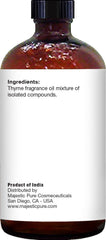 Thyme oil blends well with Bergamot, Cedarwood and Clove