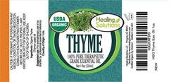 Thyme essential oil being used in a diffuser blend
