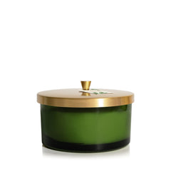 Thymes Frasier Fir 4-Wick 21 oz candle in green glass