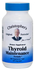 Christopher's Original Formulas Thyroid Maintenance Capsule bottle – 100 count