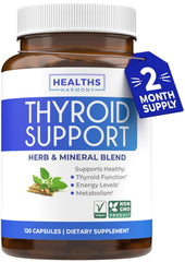 Front view of Thyroid Support with Iodine bottle