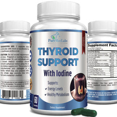 Thyroid Support with Iodine bottle label