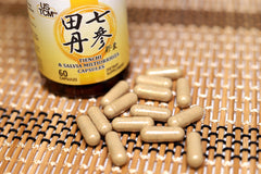 Healthy cardiovascular system concept with herbal supplement imagery