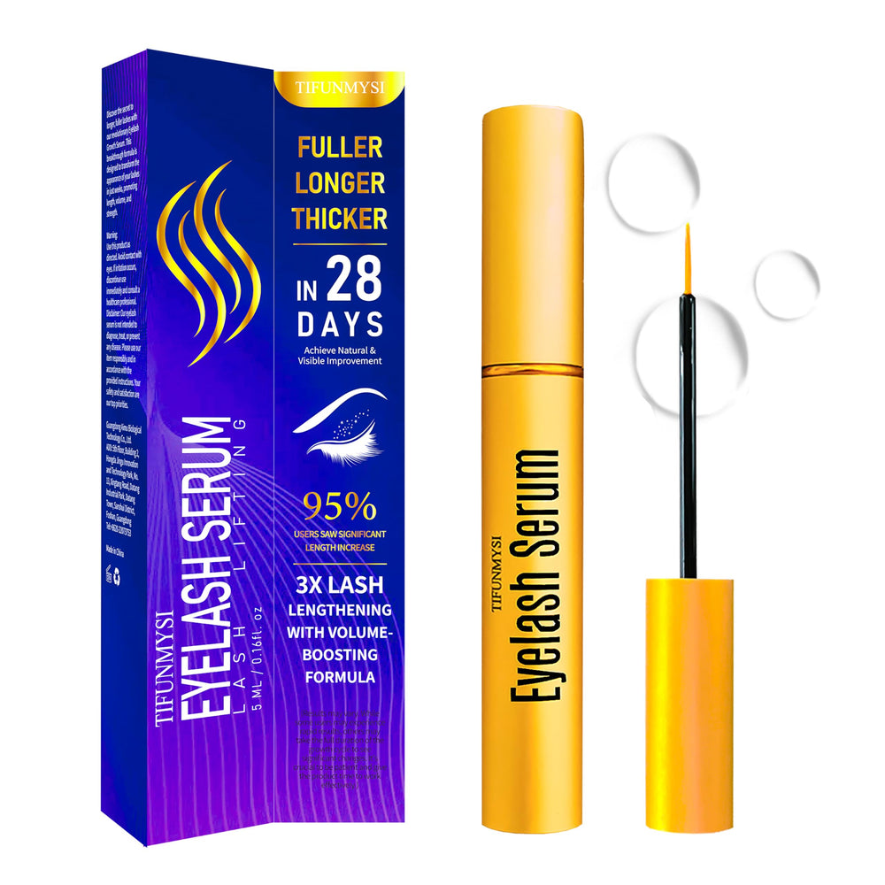 TIFUNMYSI Eyelash Growth Serum bottle with precision brush for easy daily use
