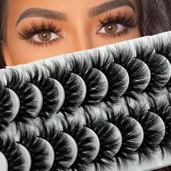 TIKILEY fluffy 25mm mink lashes for dramatic eye definition.