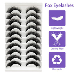 TIKILEY Fox Eye Lashes outer corner wings show dramatic elongation.