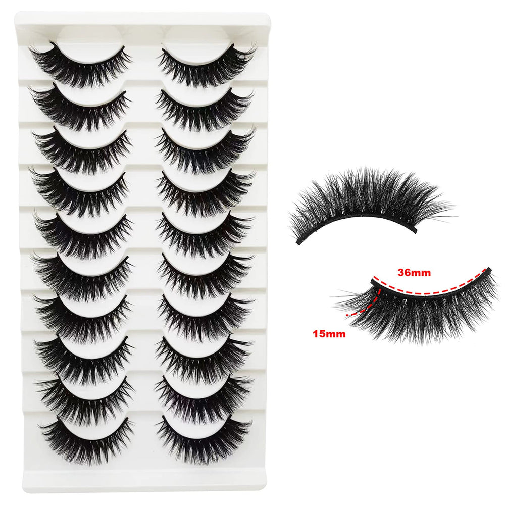Tikiley wispy fluffy 3D faux mink lashes for special occasions.